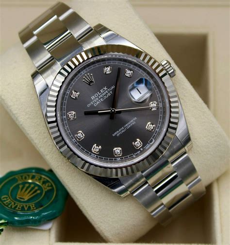 rolex datejust 41mm grau|2020 41mm rolex datejust.